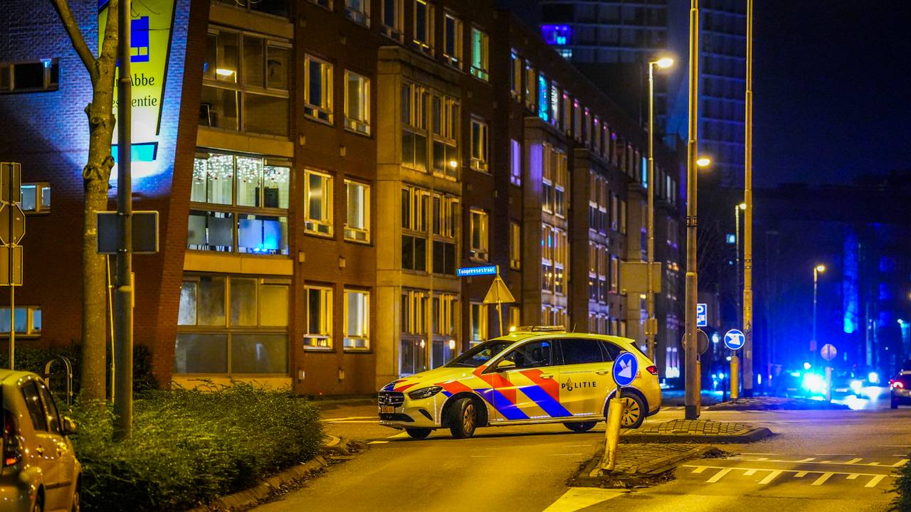 De weg bij het kanaal was even afgesloten (foto: SQ Vision).