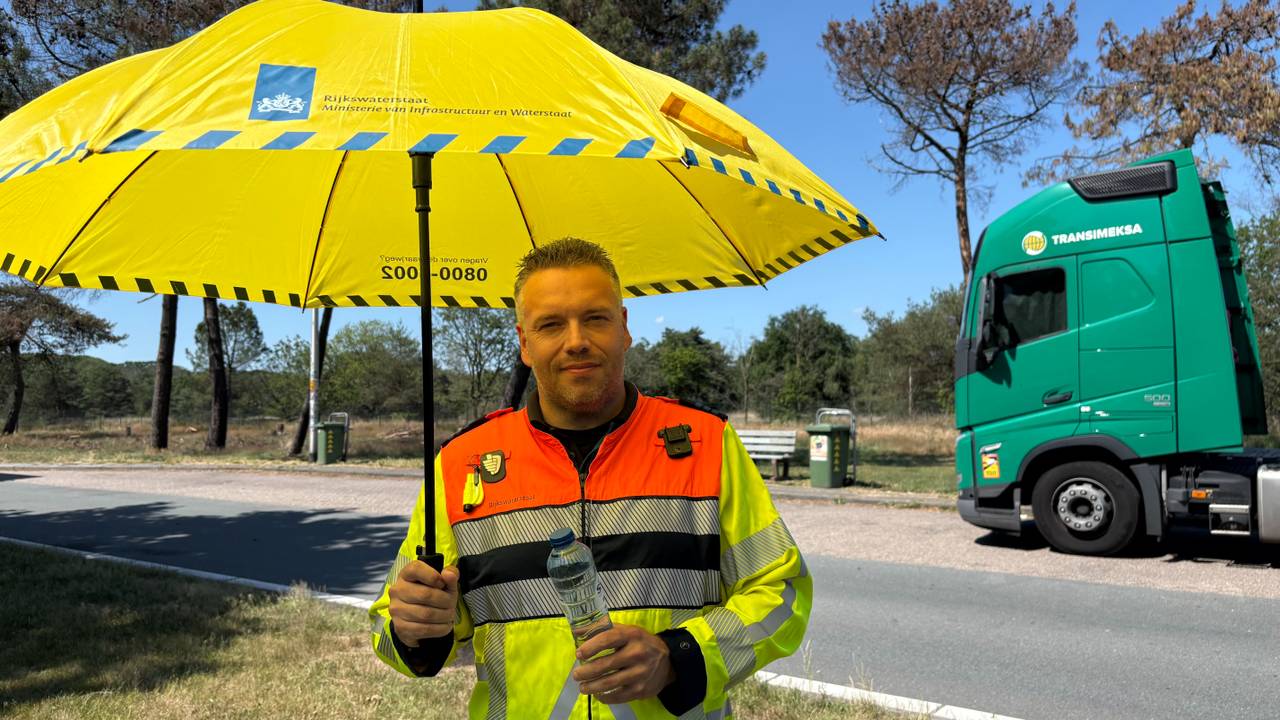Weginspecteur Tobias Jansen (foto: Omroep Brabant).