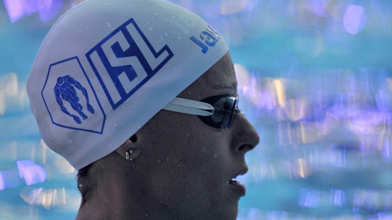 Federica Pellegrini bij de ISL in Napels (foto: ANP).