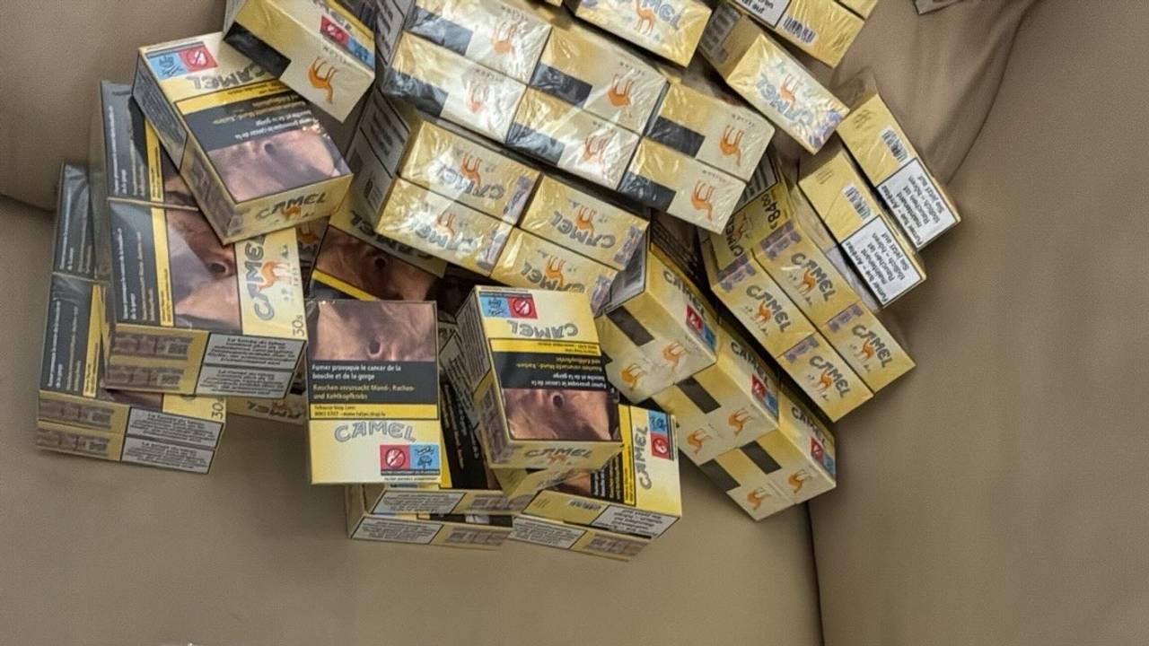Er werden 5000 illegale sigaretten gevonden bij de controle (foto: Instagram Handhaving Den Bosch).