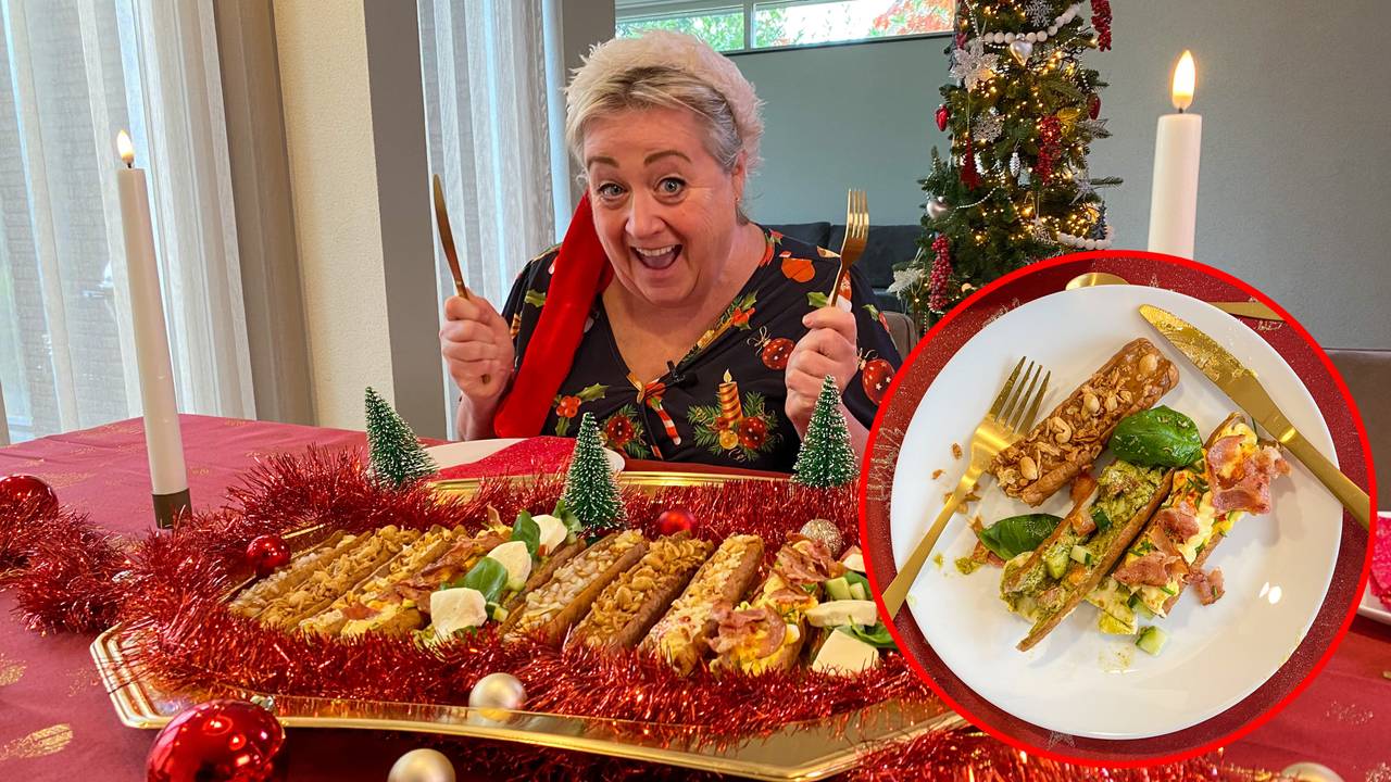 Betty leeft zich uit op haar frikandelcreaties voor de kerstdagen