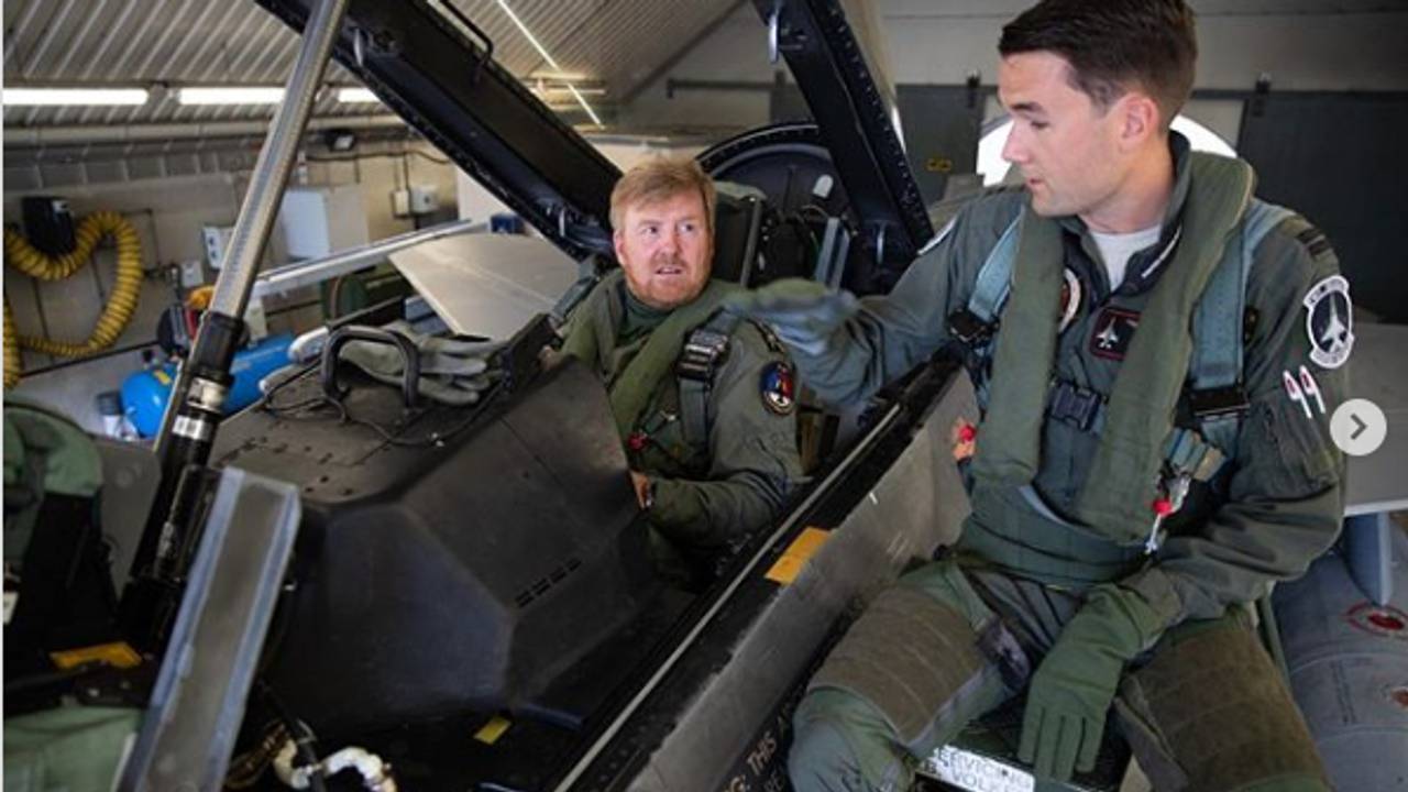 De Koning bezoekt Vliegbasis Volkel (foto: het Koninklijk Huis via Instagram)