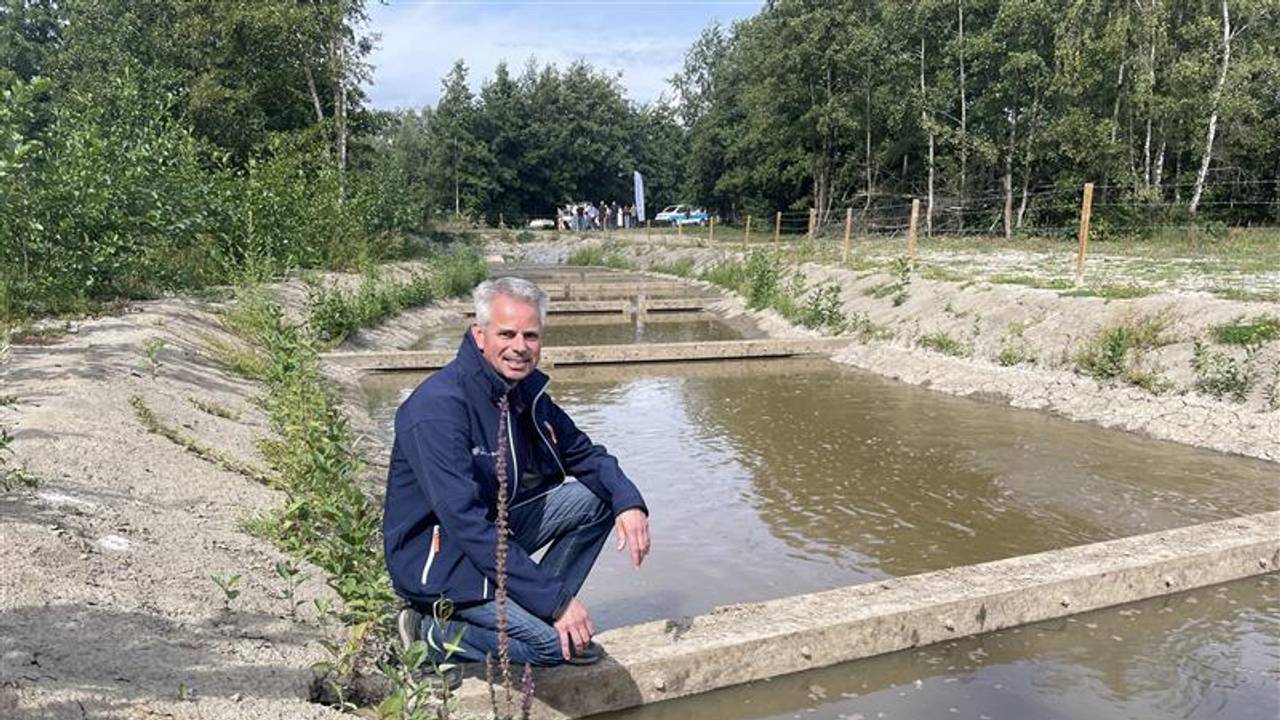 Marco bij de vissentrap (foto: Raymond Merkx).