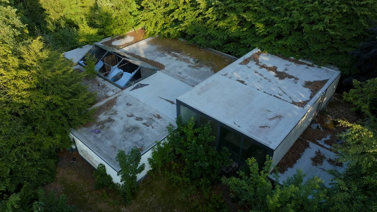 De 'spookvilla' in Roosendaal.