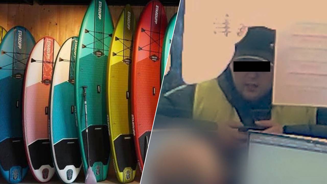 De man die werd veroordeeld voor de diefstal van onder meer supboards (foto's: Bureau Brabant).