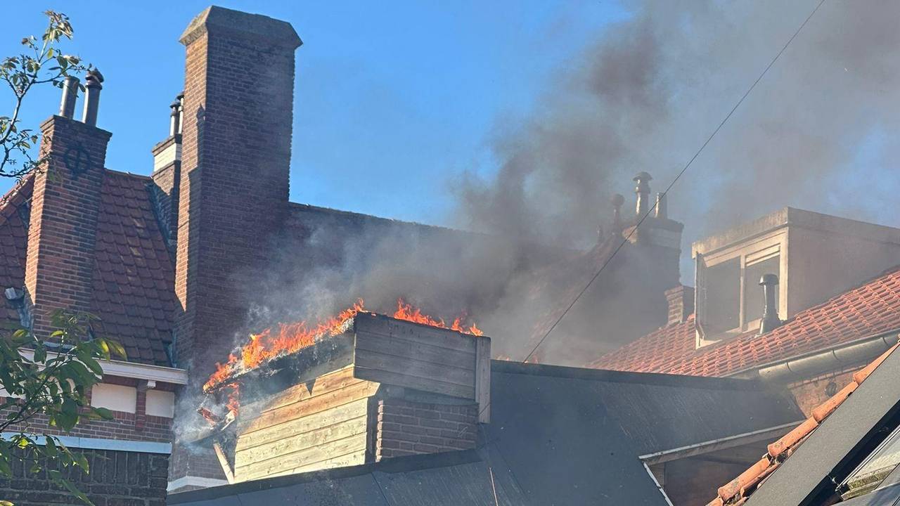 Het vuur, vastgelegd door een buurvrouw.