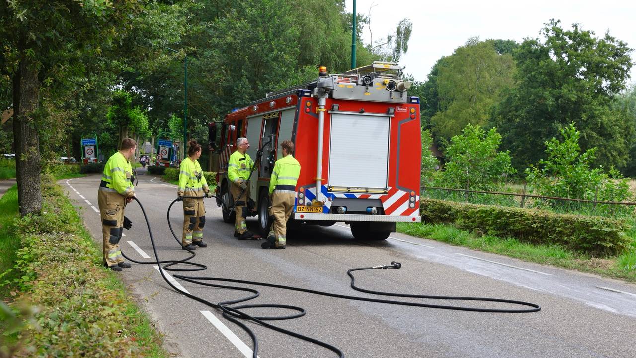 De weg was tijdelijk niet begaanbaar door de werkzaamheden