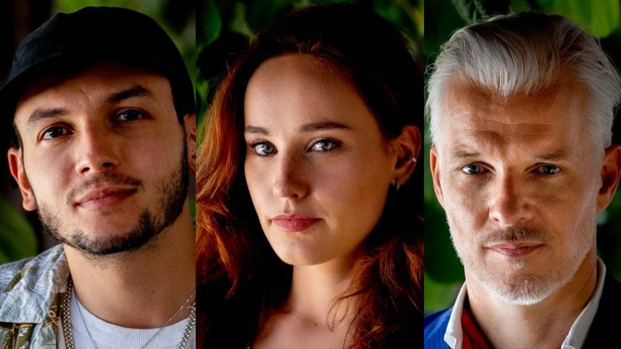 Sahil Amar Aïssa, Laetitia Gerards en Arno Kantelberg (foto's: AVROTROS).