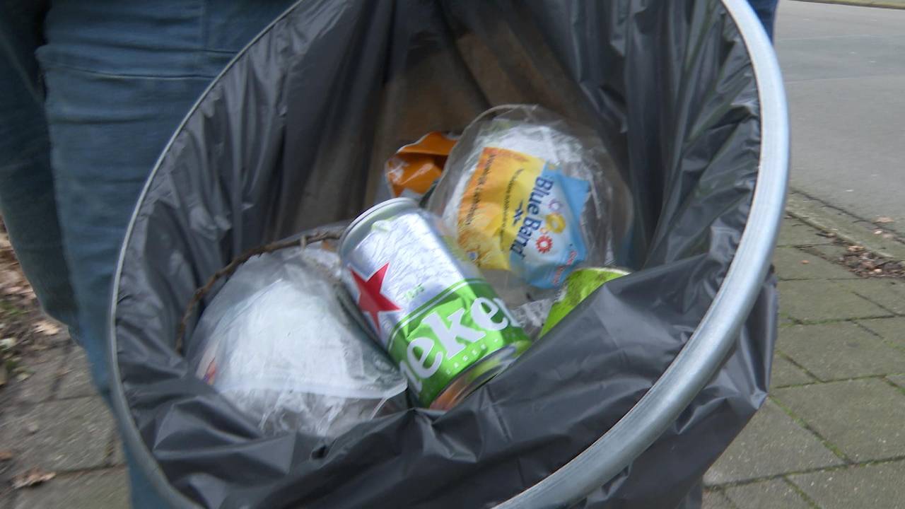 De score van een paar minuten zwerfafval rapen in Breda. (foto: Raoul Cartens)