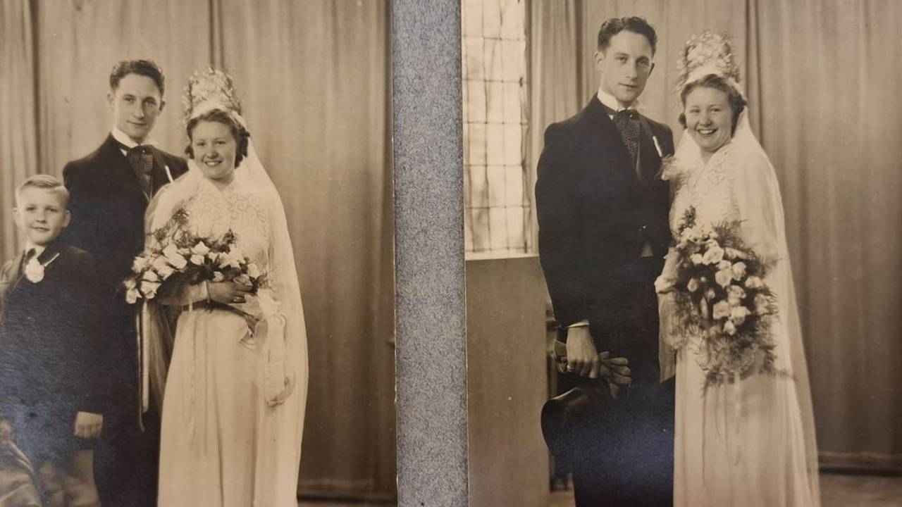 Monique vond de fotoreportage van het Rotterdamse echtpaar in een kringloopwinkel (foto: Monique van Erp).