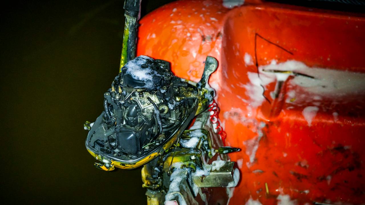 Van wie de boot is en of er iemand op zat toen die vlam vatte, is vooralsnog niet duidelijk (foto: SQ Vision).