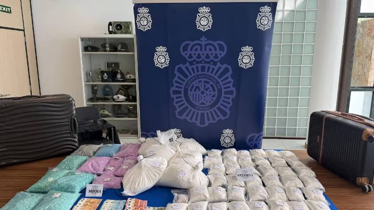 Drugsvondst op Ibiza (foto: politie). 