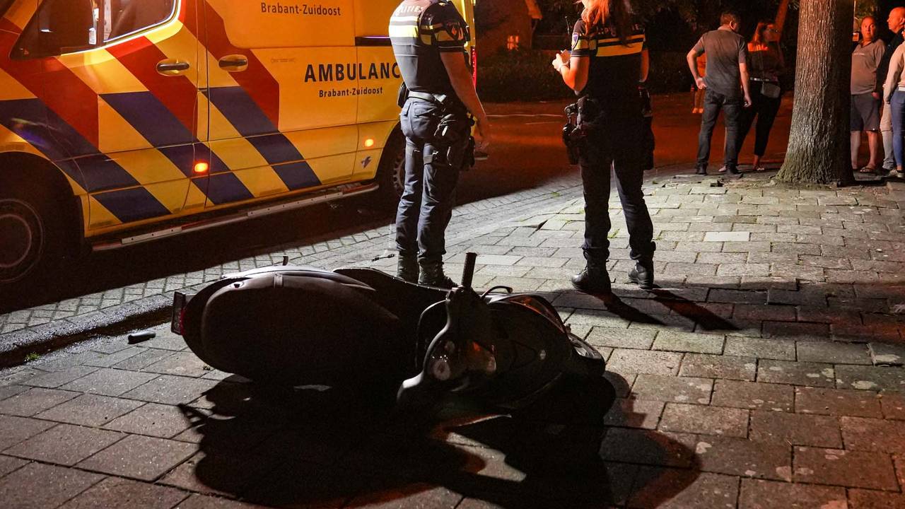 Hoe de aanrijding op de Lucas Gasselstraat in Helmond kon plaatsvinden, wordt onderzocht (foto: Harrie Grijseels/SQ Vision).