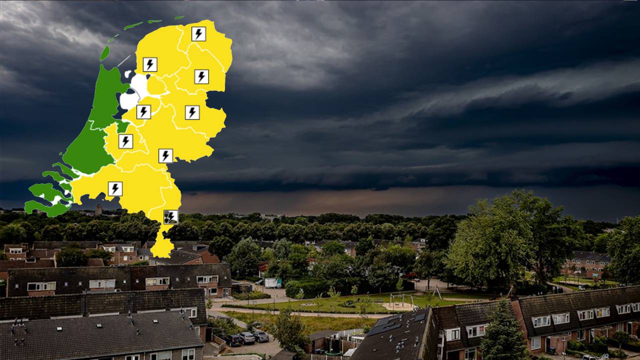 Fotocompositie: Omroep Brabant/KNMI.