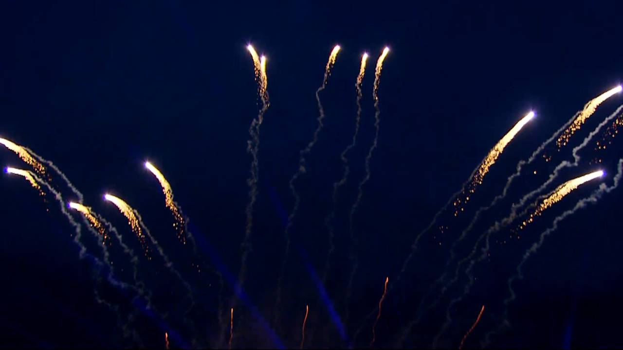 Vuurwerk in de Piushaven (Foto: Kermis FM).
