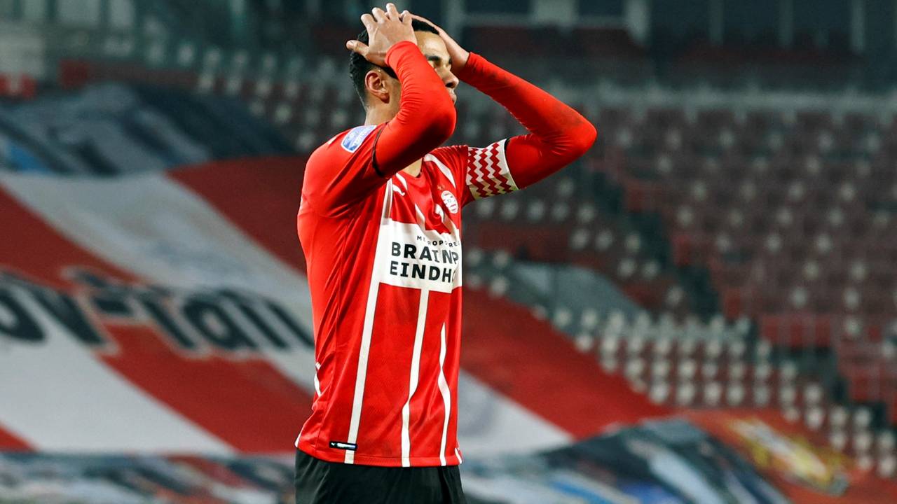 PSV-aanvoerder Cody Gakpo.