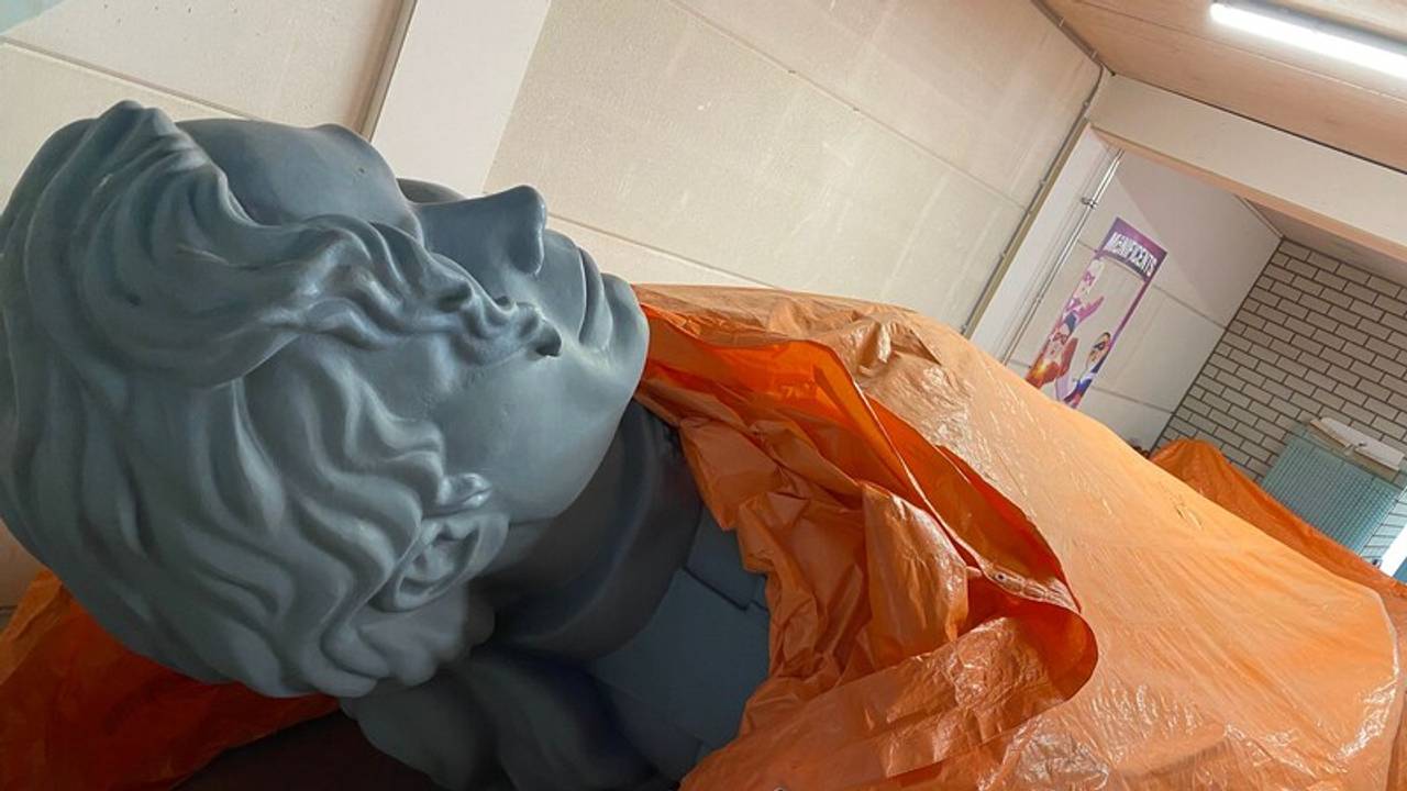 'Michael' ligt er nu zo bij in de loods (foto: Peter van Gelder).