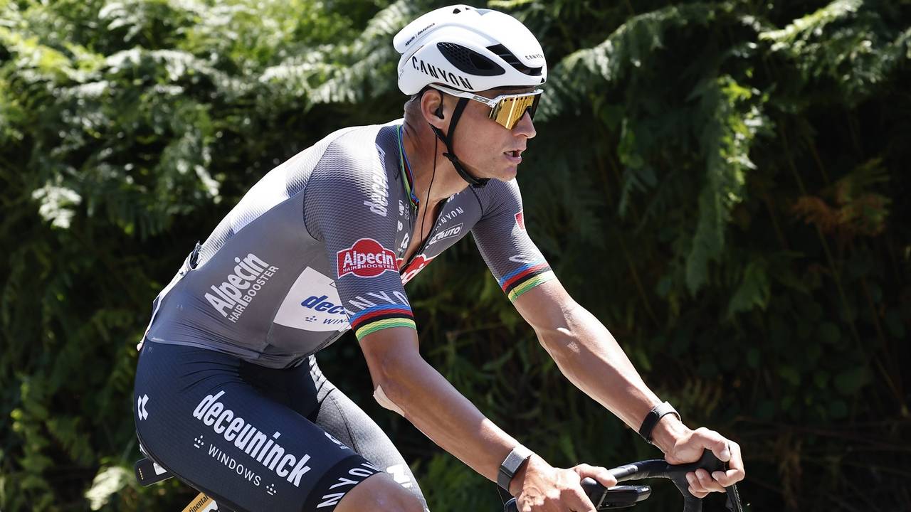 Mathieu van der Poel tijdens de zesde etappe van de Tour de France (foto: ANP).