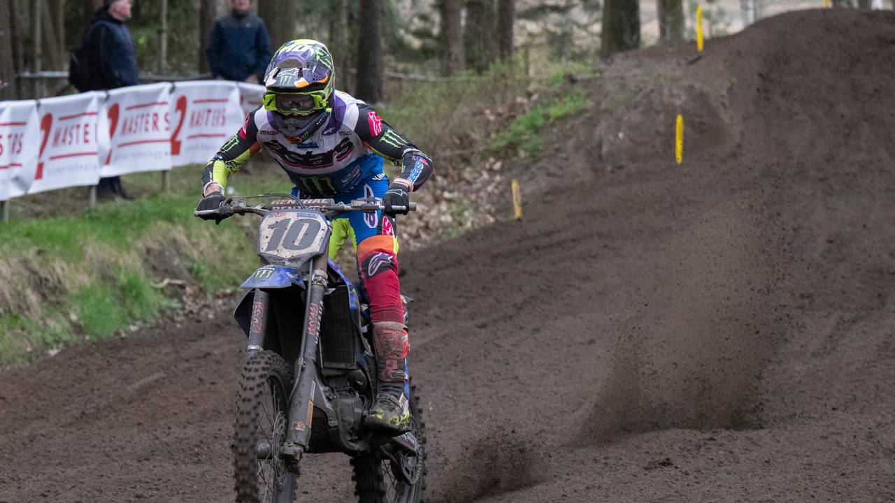 Calvin Vlaanderen vorig jaar bij de Dutch Masters of Motocross (foto: Edwin Blaauwbroek/Orange Pictures).