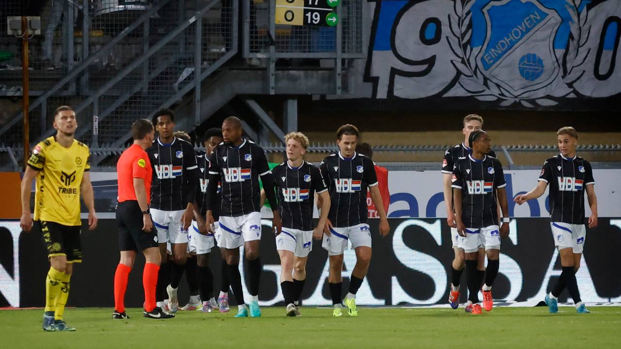 FC Eindhoven had als een van de weinige Brabantse clubs vrijdag wat te vieren (foto: Orange Pictures).