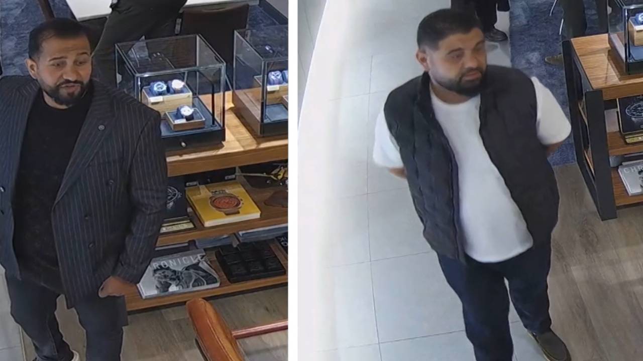 Dief steekt duur horloge in zijn zak bij juwelier in Oosterhout en rent weg