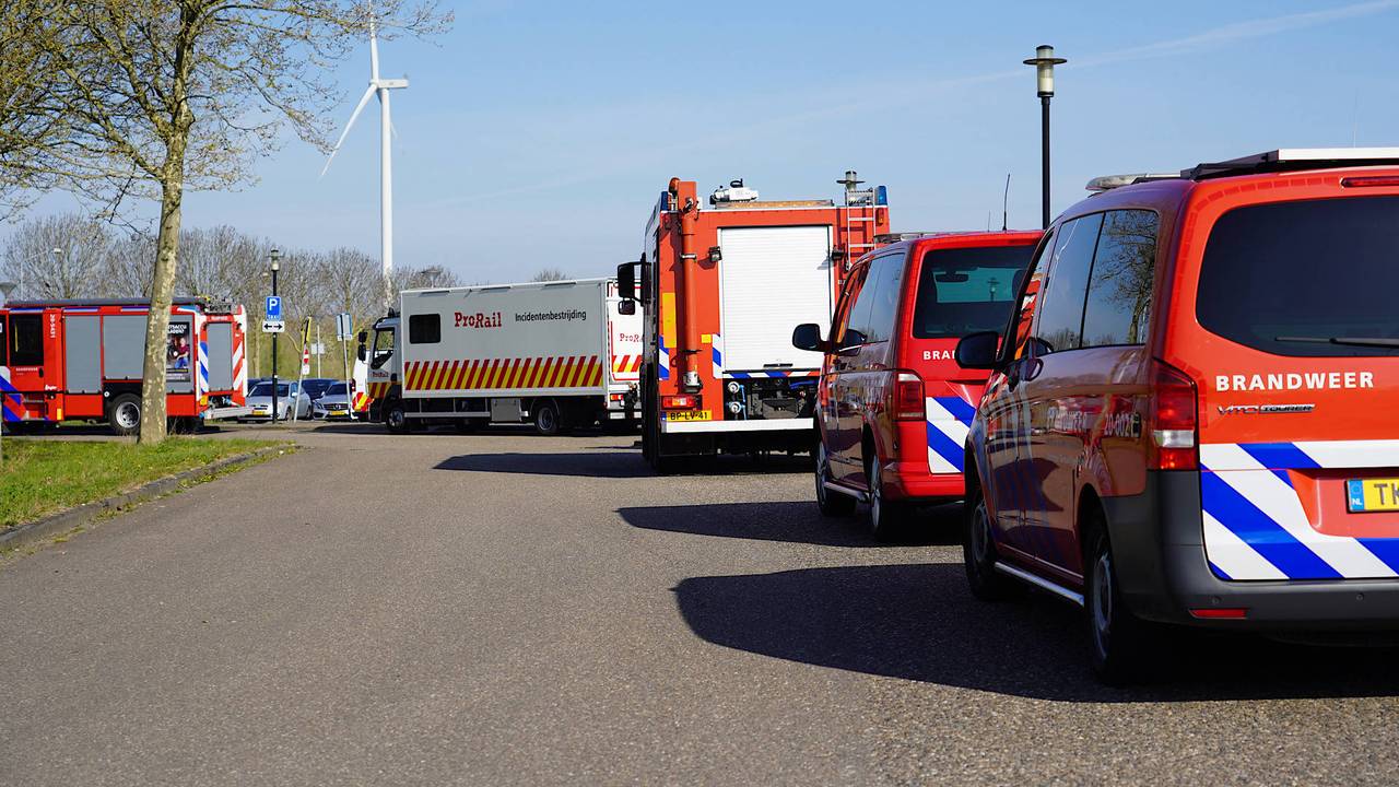 ProRail en de brandweer rukten massaal uit (foto: Jeroen Stuve/Persbureau Heitink).