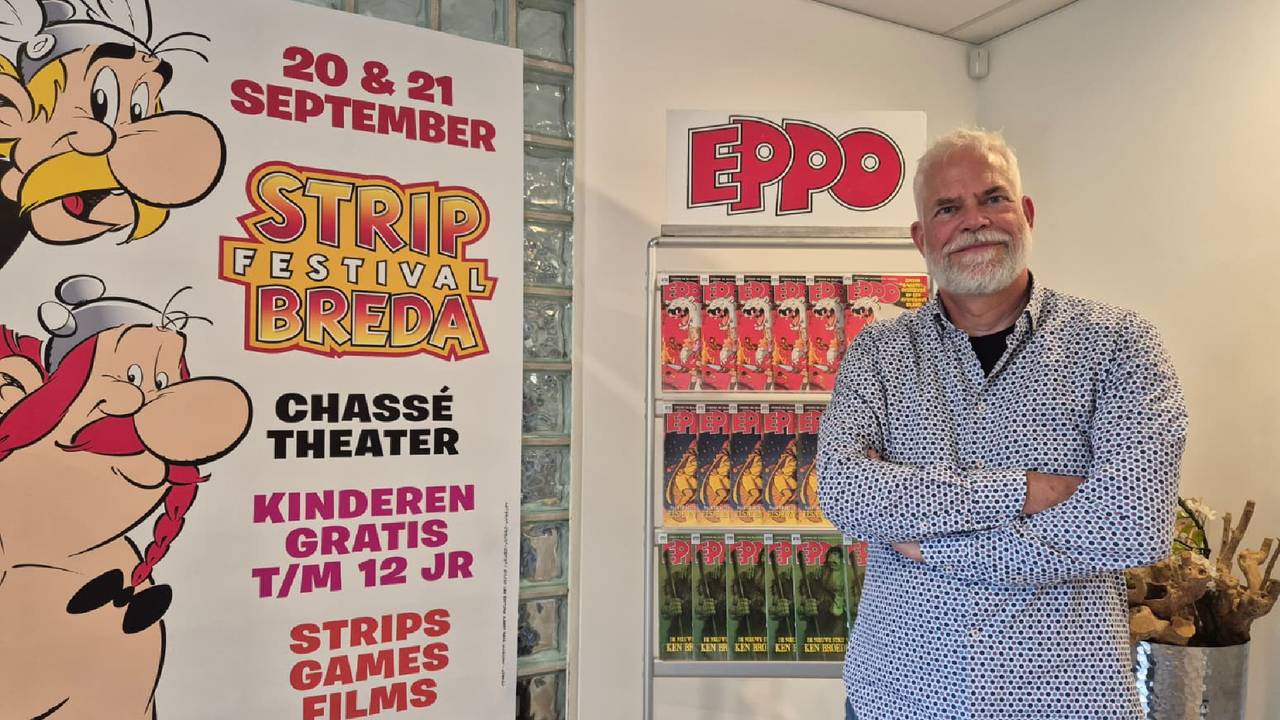 Rob van Bavel, uitgever van stripblad Eppo, organiseerde 15 edities van het Stripfestival Breda (foto: Niek de Bruijn).