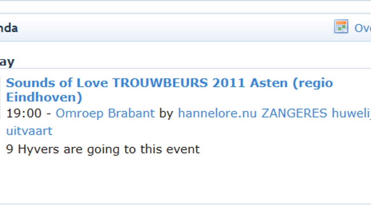 De trouwbeurs in Asten.
