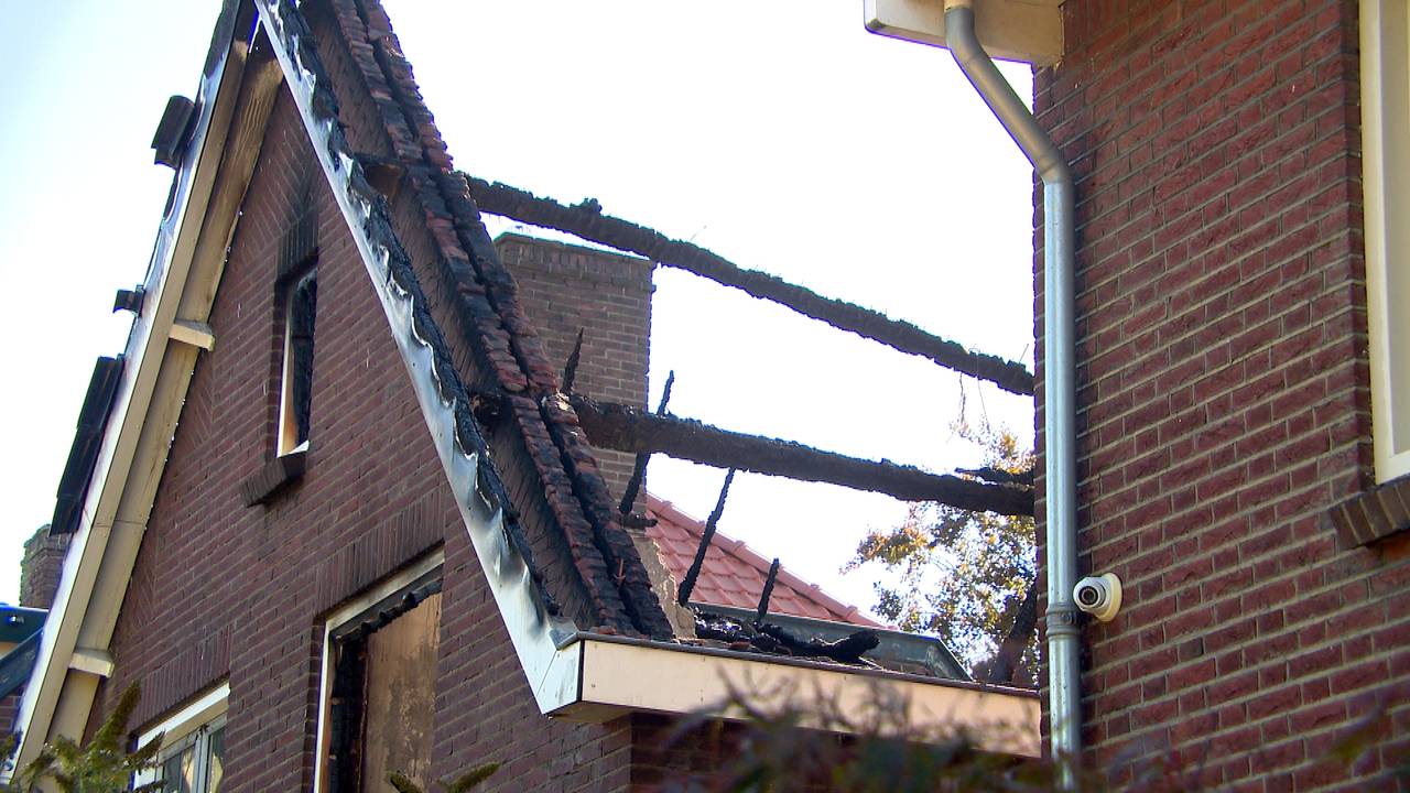 Enorme schade aan het huis (foto: Omroep Brabant).