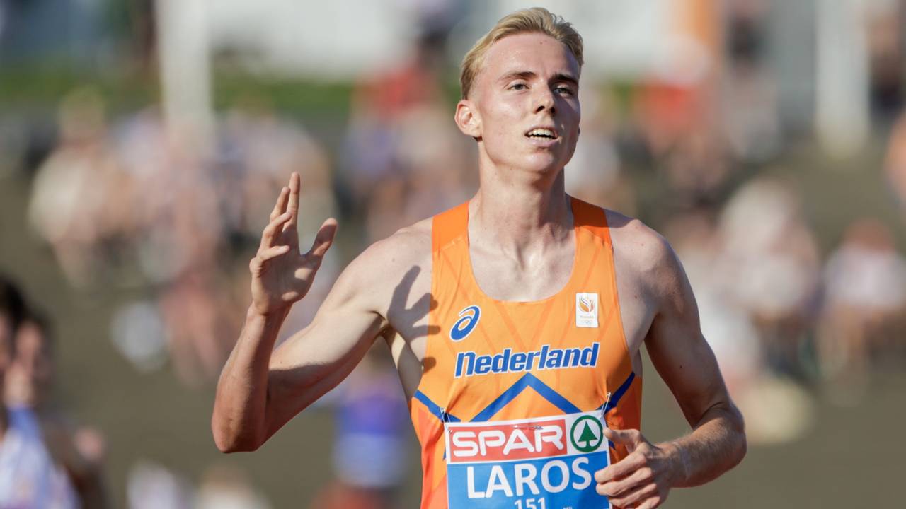 Niels Laros: de snelste op de 5 kilometer (foto: ANP).