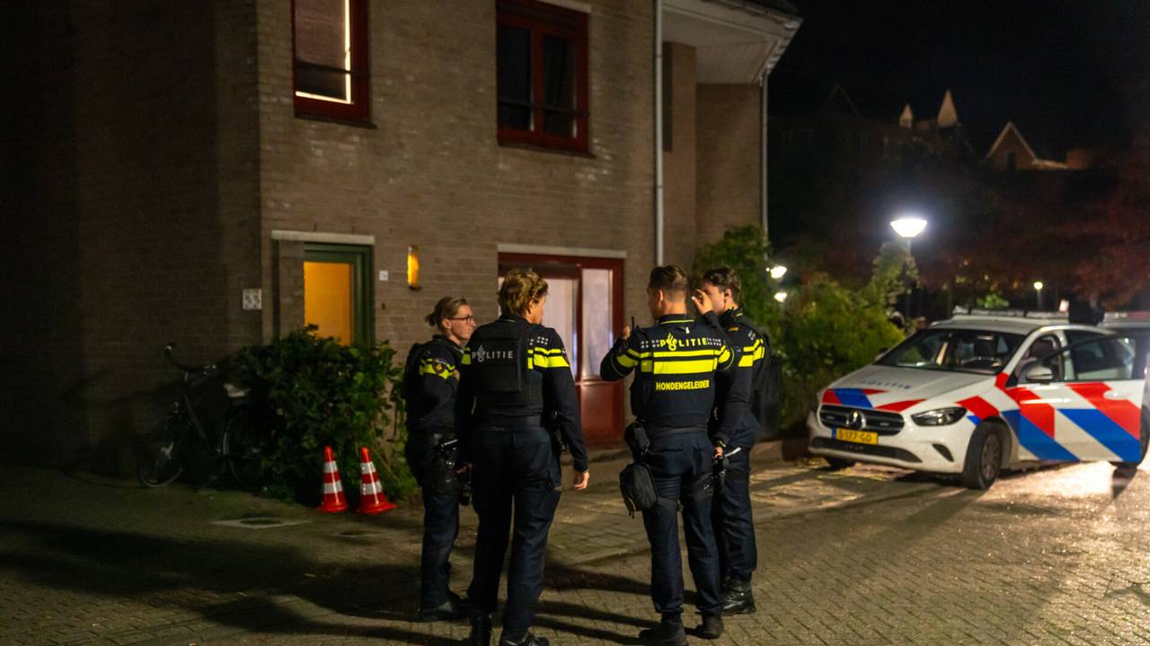 Aan De Burght in Geldrop was de schietpartij (foto: Dave Hendriks/SQ Vision).