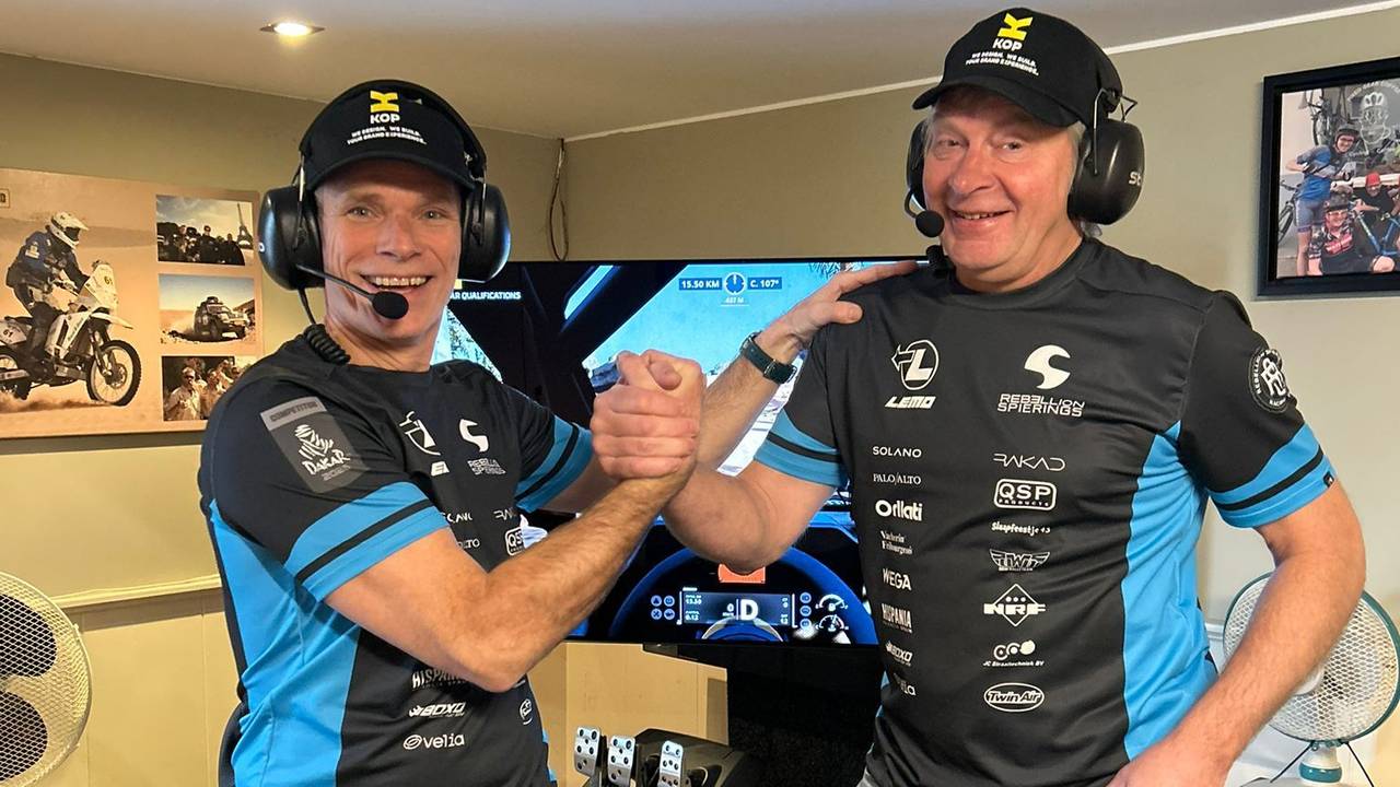 Coureur Dick van Culenborg en Navigator Mark Klinkhamer.