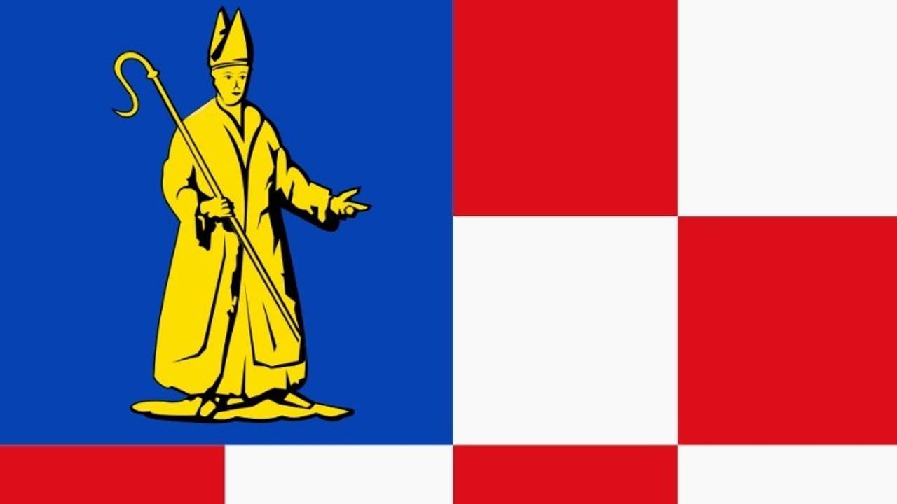 De gemeentevlag van Vessem, Wintelre en Knegsel is nergens te vinden (Beeld: Heemkundevereniging De Hooge Dorpen).