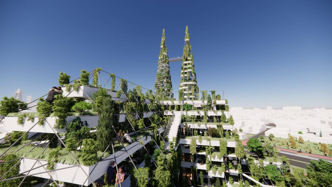 Impressie van de Groene Kathedraal in Tilburg (foto: Stichting Marketing Tilburg).