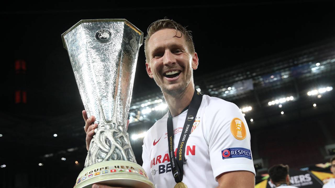 Luuk de Jong won de Europa League met Sevilla (Foto: ANP)