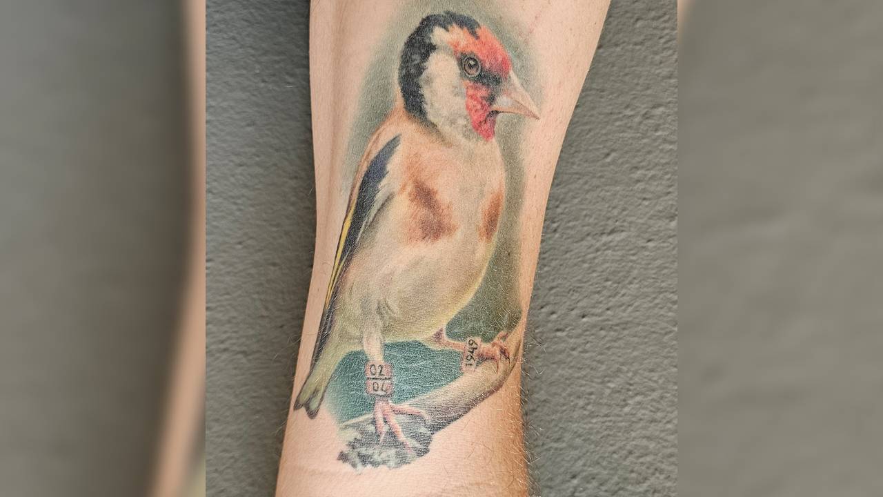 Een tattoo ter nagedachtenis aan zijn vader. (foto: Geraldo Mutzers).