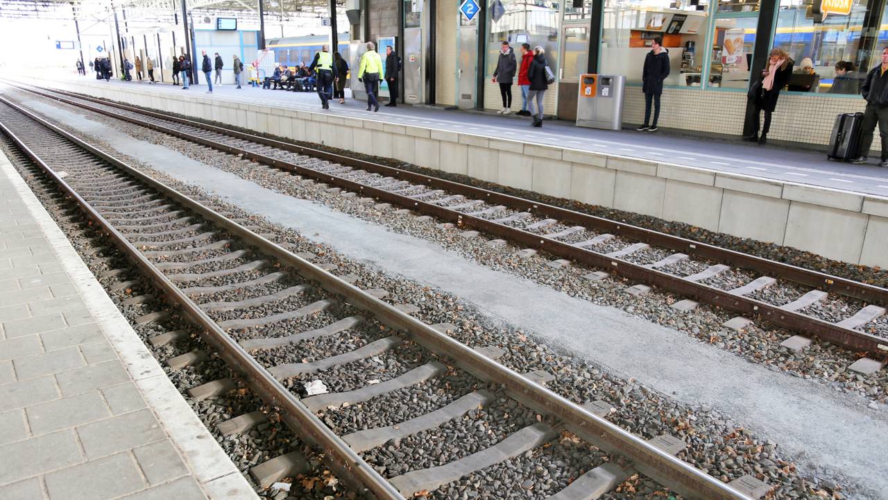 Het spoor van station Eindhoven (foto: Karin Kamp).