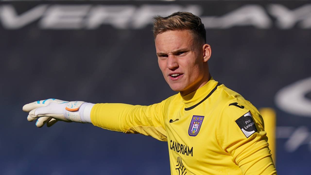 Ex-NAC'er Bart Verbruggen bij Anderlecht.