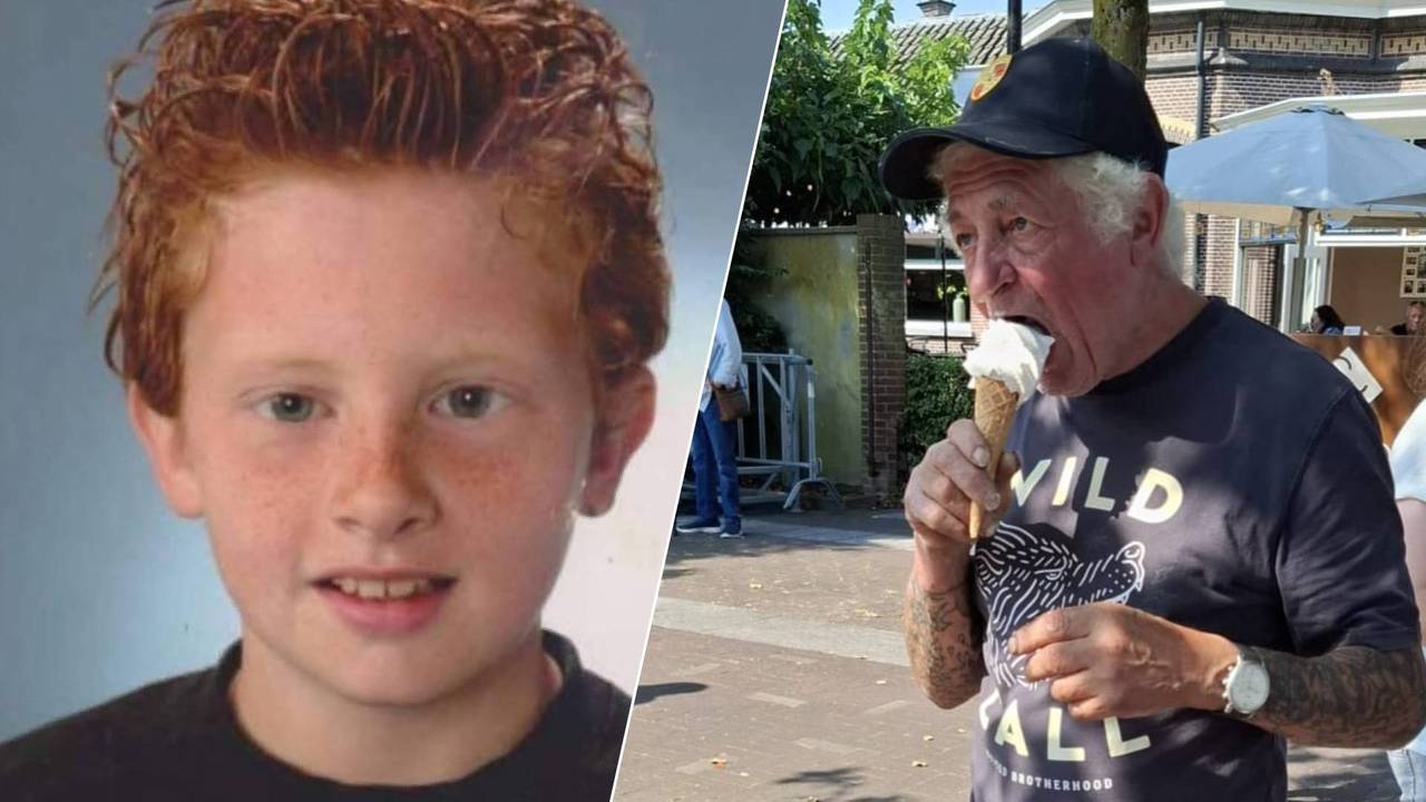 Broertje Harm (links) en vader Jos (rechts) (privéarchief).