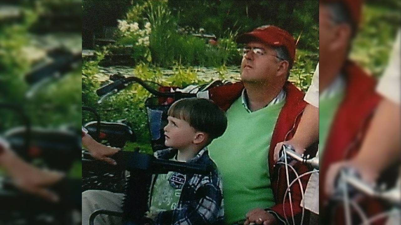 Thijs en zijn vader (privéarchief)