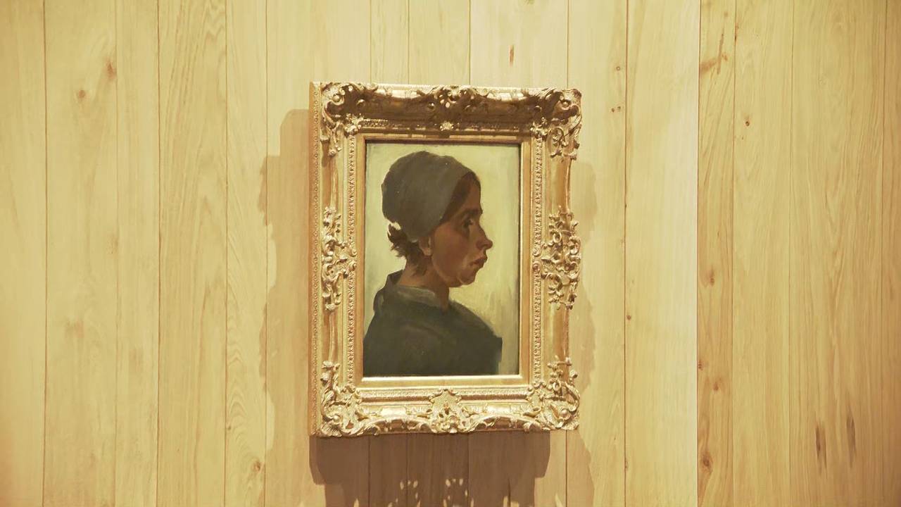 Kop van een Vrouw van Vincent van Gogh werd woensdag onthuld in het Noordbrabants Museum.