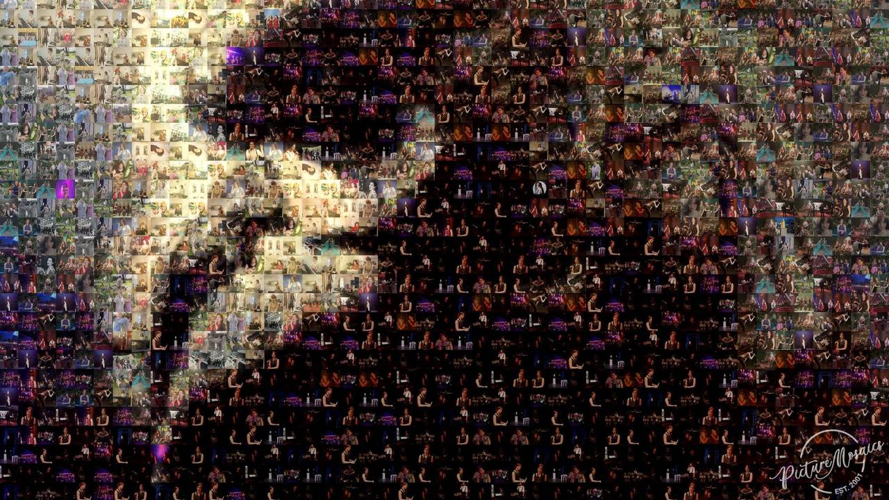 Een voorbeeld van zo'n mozaïek-kunstwerk.