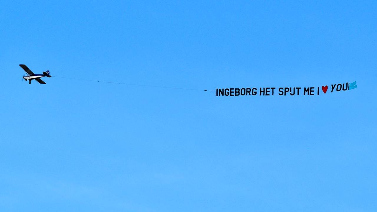 Het vliegtuigje voor Ingeborg (foto: Erald van der Aa)