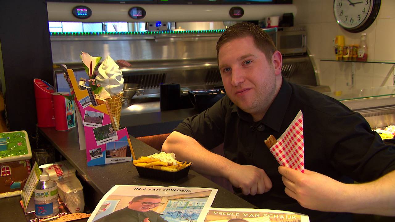 Lijsttrekker Nick Waaijenburg van Partij voor de Frituur.