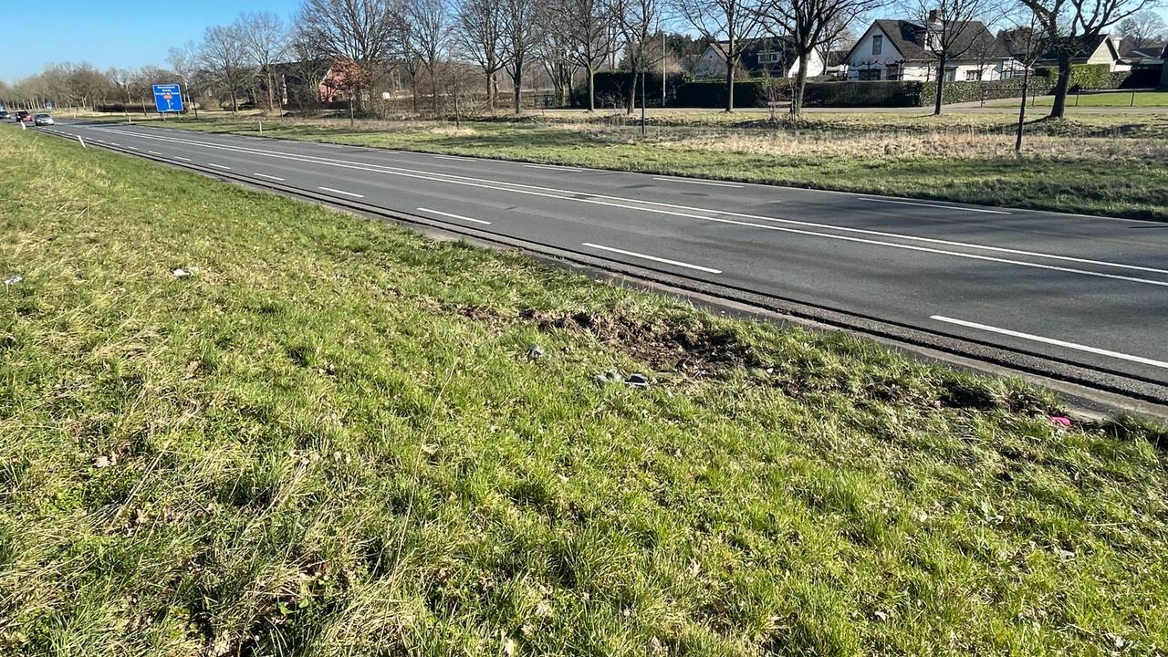 De plek waar het ongeluk gebeurde (foto: Raymond Merkx).