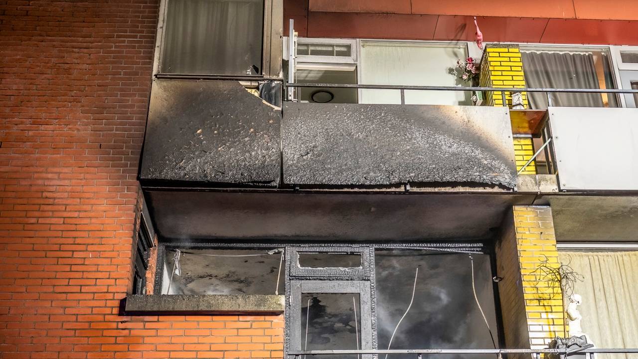 De sporen van het vuur waren duidelijk te zien (foto: Jack Brekelmans/SQ Vision Mediaprodukties).