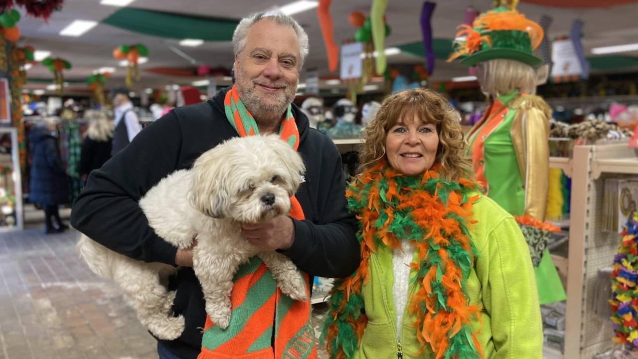 Hans en Rianne met hun Buddy.