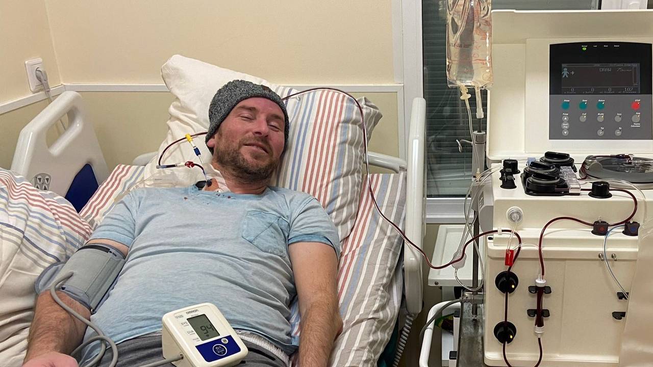 Peter ligt in Moskou in het ziekenhuis (foto: Hans van Straalen)