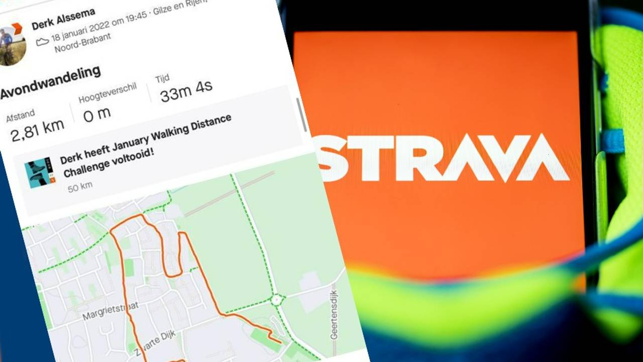 De burgemeester van Gilze en Rijen, Derk Alssema, gebruikt de privacyzone-functie zodat je zijn begin- en eindpunt van zijn wandeling niet kunt zien.