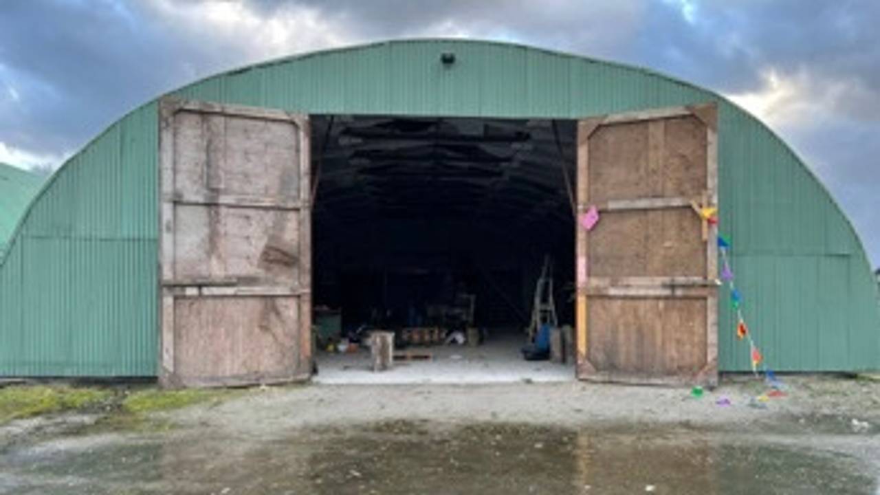 De bouwhut die doelwit is van inbrekers